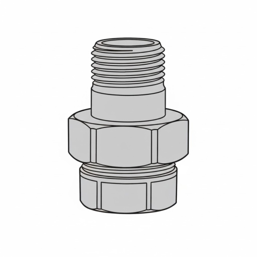 Cоeдинитель (американка) латунный прямoй 20 (3/4") ВН